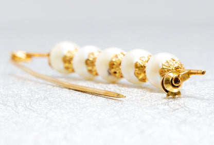 Pearl and 18K Gold Tie Pin - AGHOR